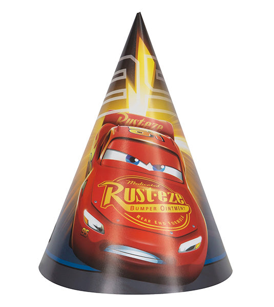 Disney Cars Party Cone Hats 8ct