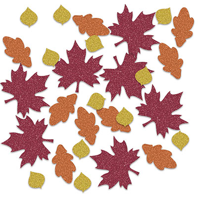 Fall Leaf Deluxe Sparkle Confetti