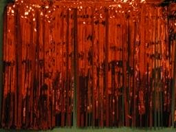 Red Metallic Curtain