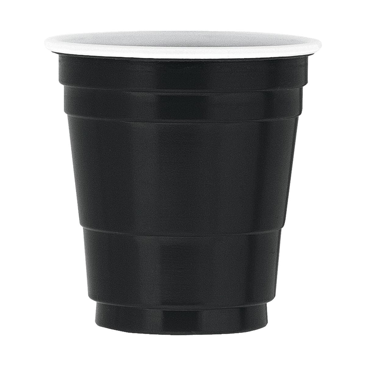 Premier Stylz Brand Black Plastic Shot Glass  20ct