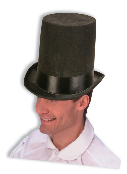 LIncoln Stove Pipe Hat Black Adult