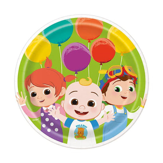 Cocomelon 7in Round Luncheon Paper Plates 8ct