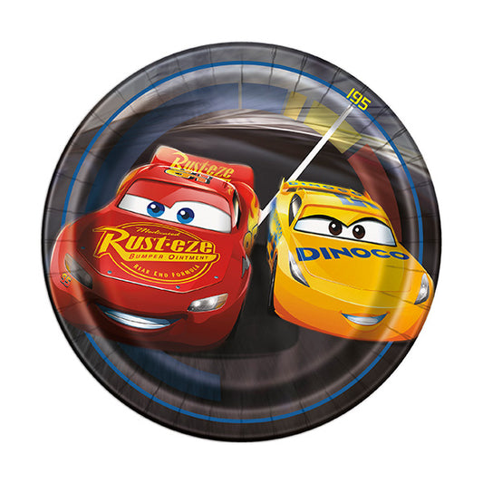 Disney Cars 7in Round Luncheon Paper Plates 8ct