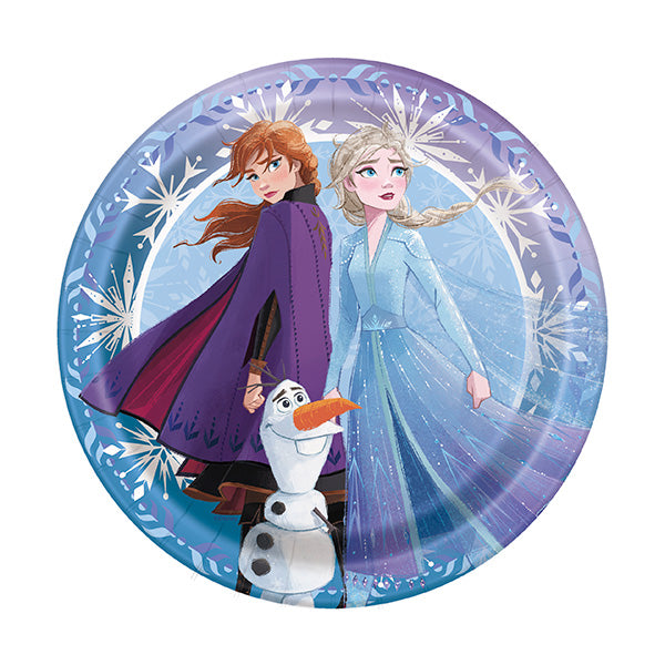 Disney Frozen 7in Round Luncheon Paper Plates 8ct