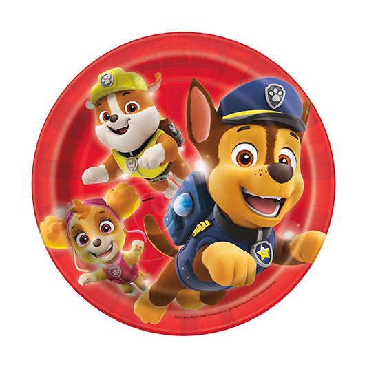 Paw Patrol 7in Round Luncheon Paper Plates 8ct
