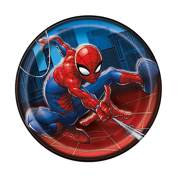 Spider-Man 7in Round Luncheon Paper Plates 8ct