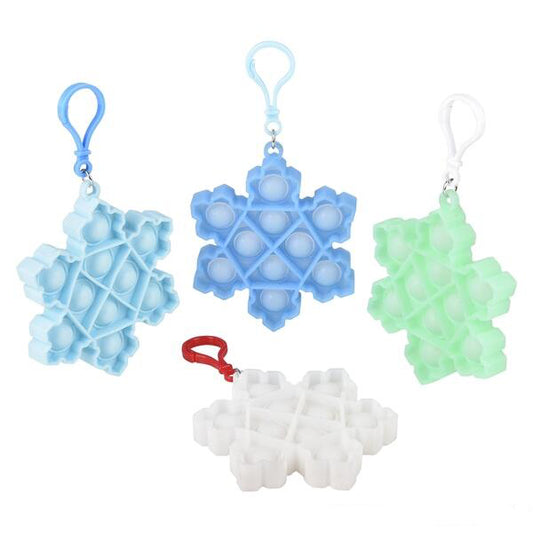 Snowflake Bubble Popper Clip