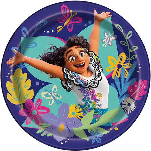 Disney Encanto Mirabel  9in Round Dinner Paper Plates 8ct