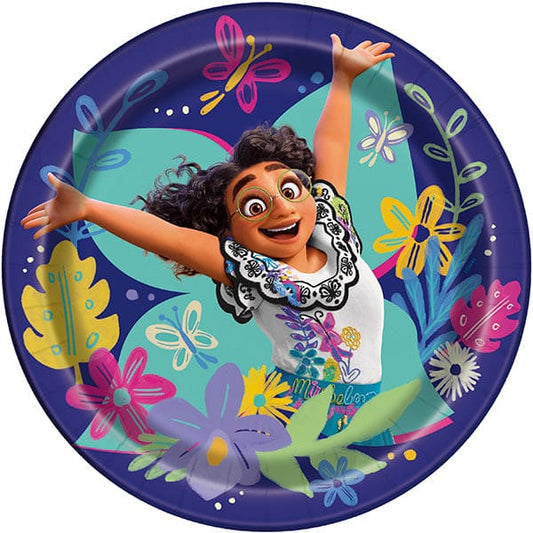 Disney Encanto Mirabel  9in Round Dinner Paper Plates 8ct