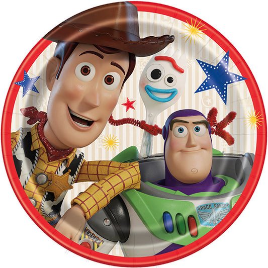 Disney Toy Story 9in Round Dinner Paper Plates 8ct