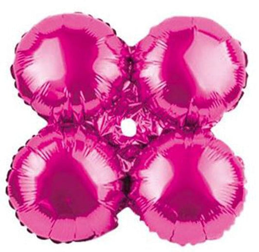 30in Quad Metallic Hot Pink Balloon