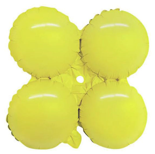 30in Quad Macaron Yellow Balloon