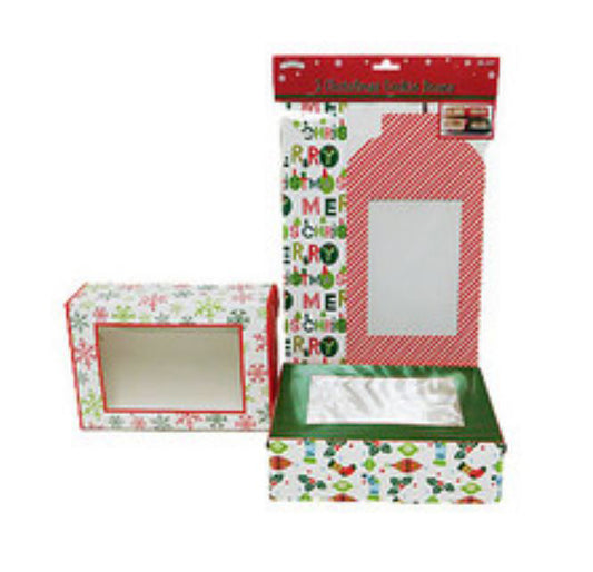 Christmas Treat Cookie Boxes 2 Ct