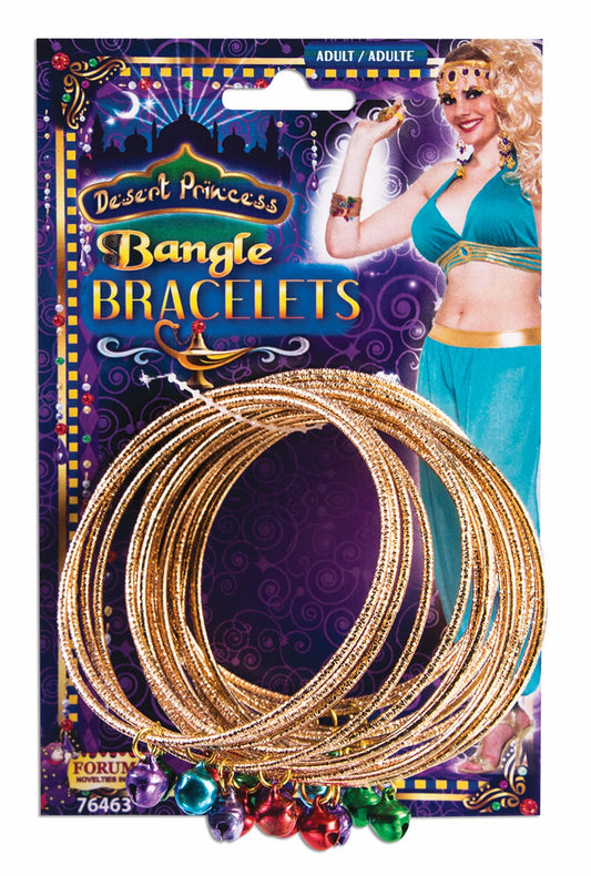 Desert Princess Gold Bangle Bell Bracelets
