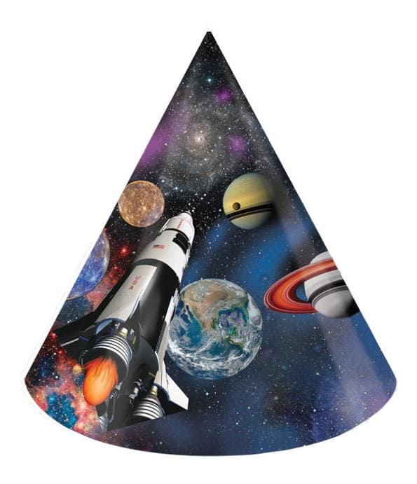 Space Blast Party Cone Hats