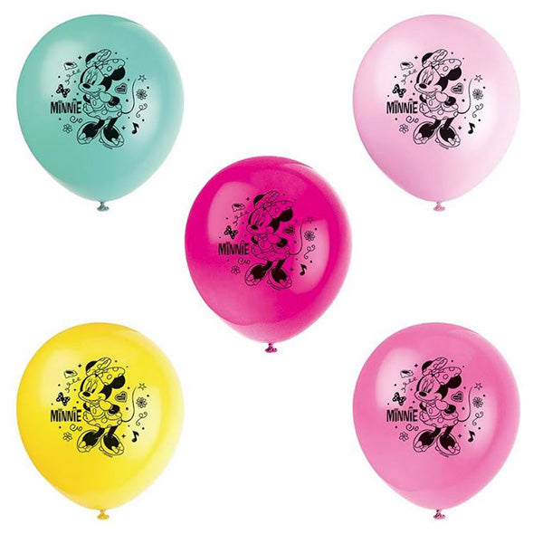 Minnie Mouse 12in Latex Balloons 8ct