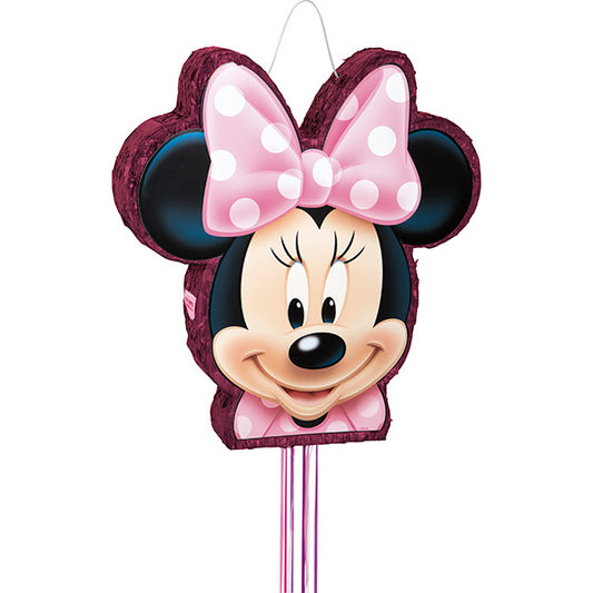 Disney Minnie Mouse Shaped Drum Pull String Pinata