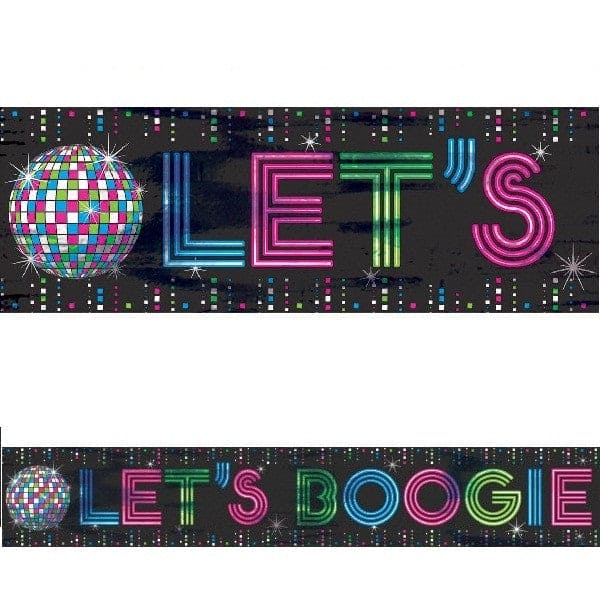 Let's Boogie 70's Disco Banner