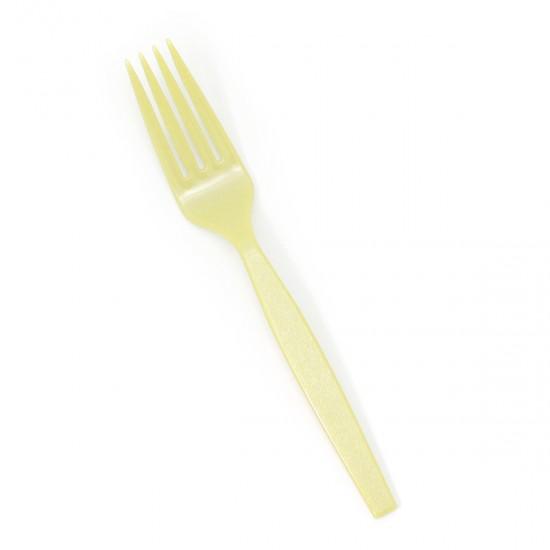 Premierware Full Size Yellow Dinner Forks 24ct