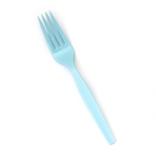 Premierware Full Size Light Blue Dinner Forks 24ct