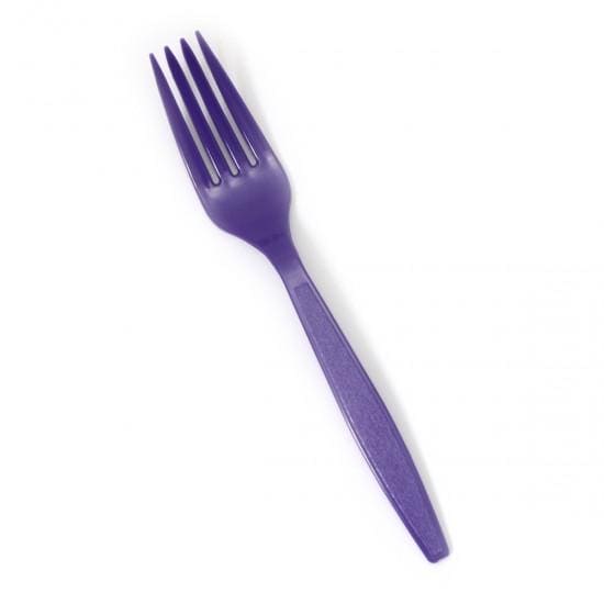 Premierware Full Size Purple Dinner Forks 24ct