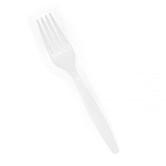 Premierware Heavyweight White Plastic Forks 50ct