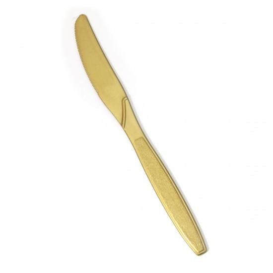 Premierware Heavyweight Gold Plastic Knives