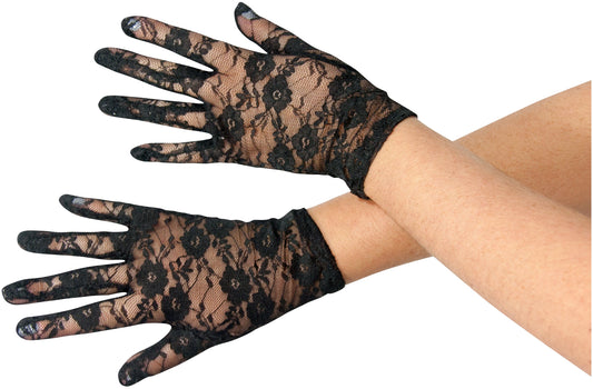 Lace Gloves Black