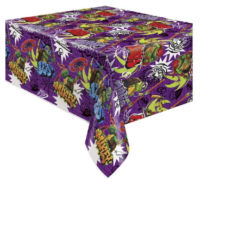 TMNT Mutant Mayhem 54 x 84in Plastic Table Cover