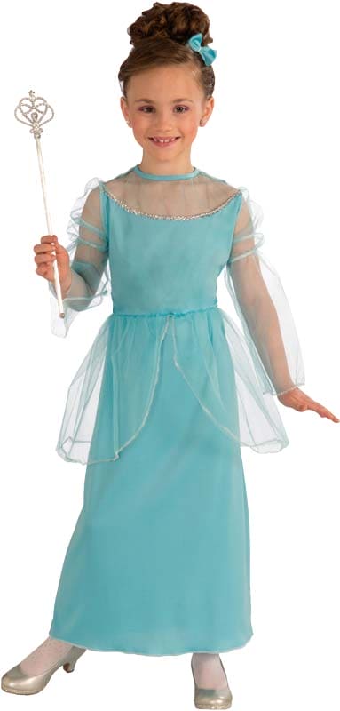 Princess in Blue Kid Costume