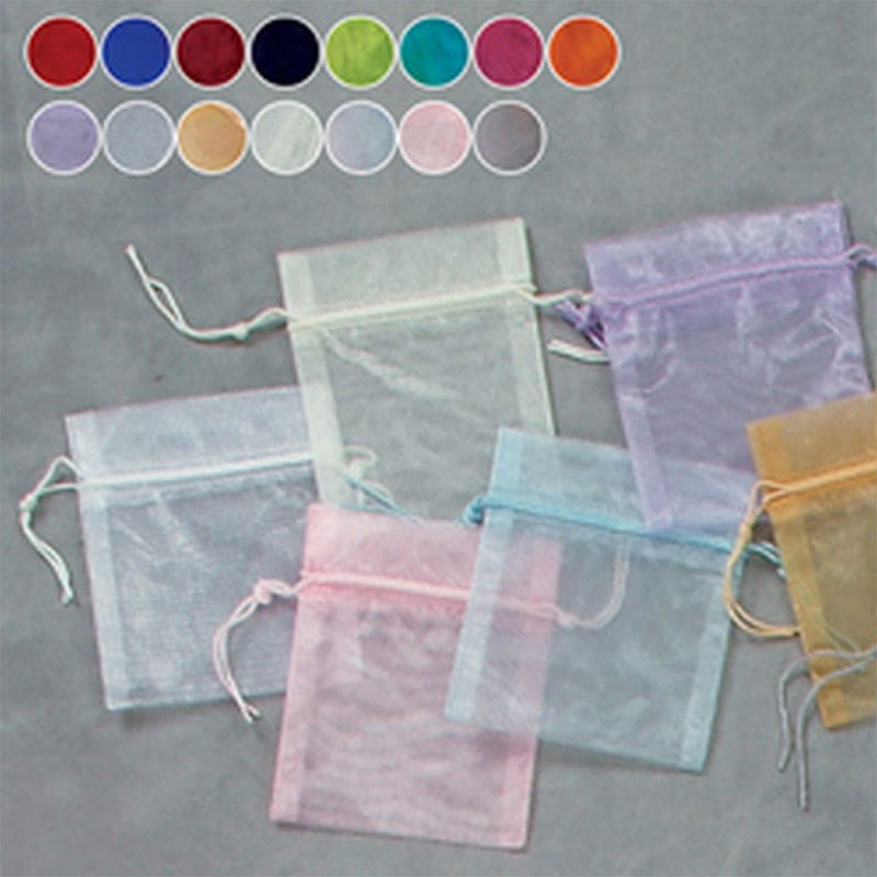 Organza Bags 4in x 5in Gold 12ct