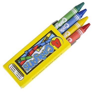 Primary Color Crayon Favor