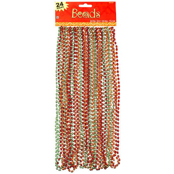 Fiesta Bead 30in Necklaces 24 Ct