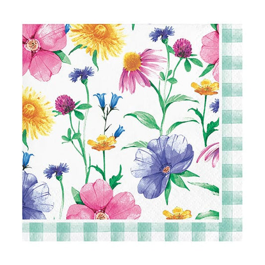 Bunny and Blooms Beverage Napkins 16 Ct