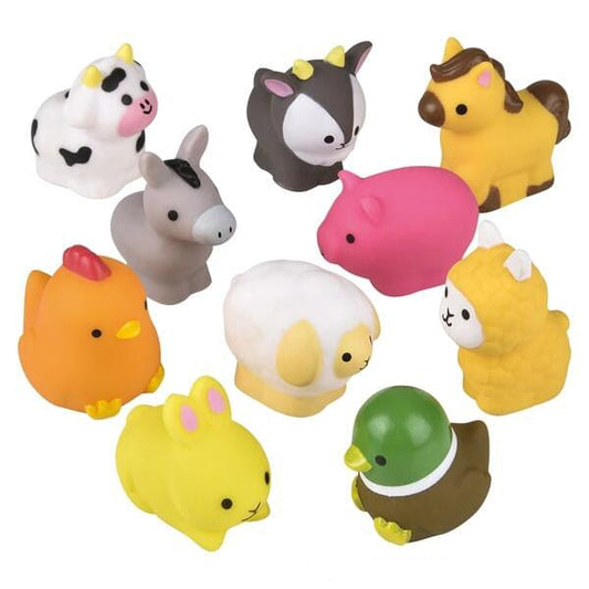 Rubber 2in Farm Animal 1ct