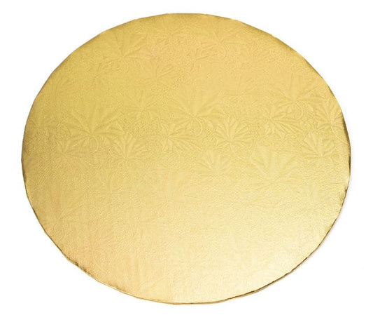 Foil Covered Cake Board 12" Gold 1ct