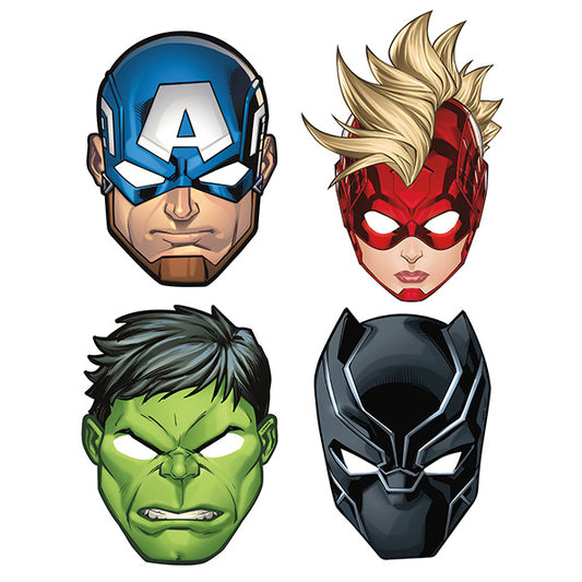Avenger Paper Masks 8ct