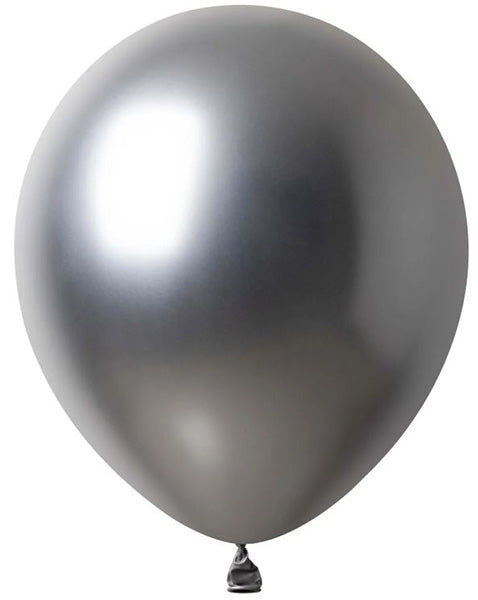 12" Latex Balloon #801 Platinum Silver 50ct