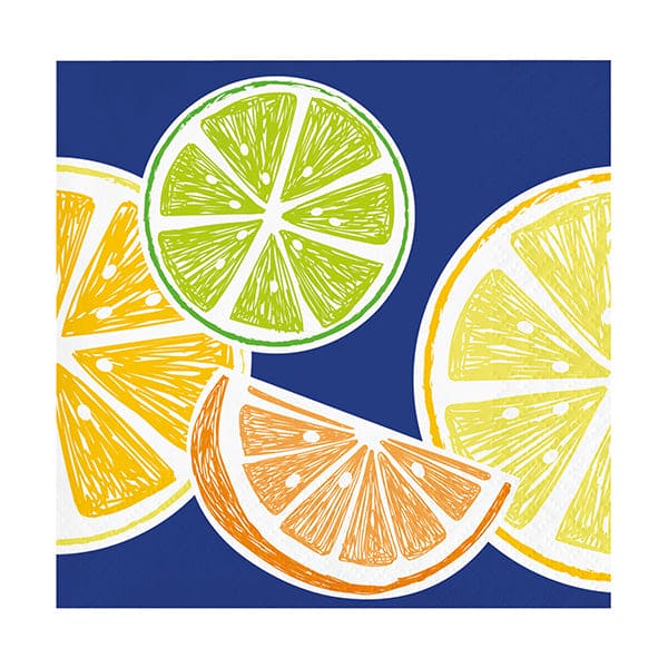 Citrus Summer Beverage Napkins 16 Ct