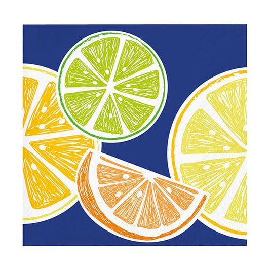 Citrus Summer Beverage Napkins 16 Ct