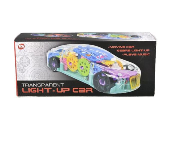 Light-Up Transparent 8in Car