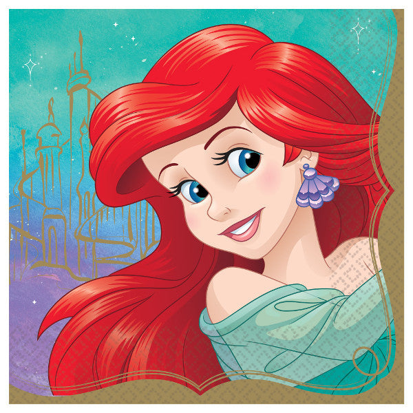 Disney Ariel Princess Luncheon Napkins 16ct