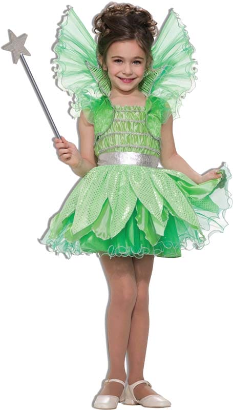 Green Sprite Fairy Child Costume