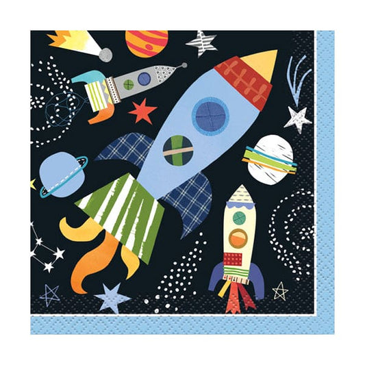 Outer Space Beverage Napkins 16 Ct