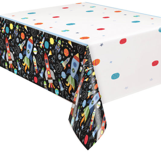 Outer Space 54in x 84in Plastic Table Cover