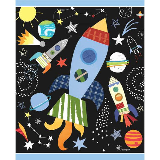 Outer Space Plastic Loot Bags 8 Ct