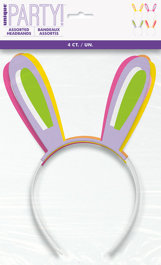 Easter Bunny Headbands 4ct