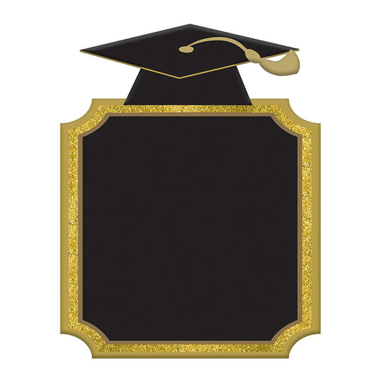 Chalkboard Sign with Grad Cap