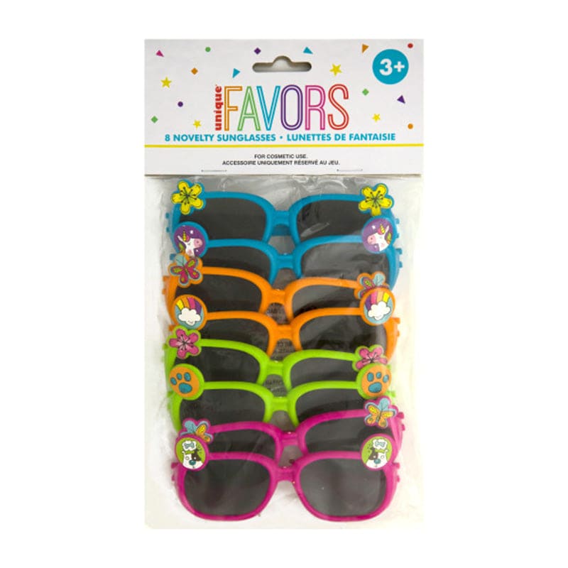 Novelty Kids Sunglasses 8 Ct