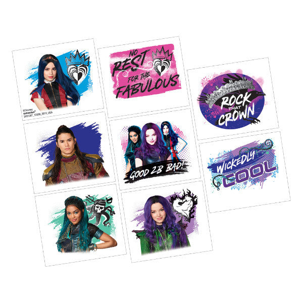 Disney Descendants 3 Temporary Tattoo Favors